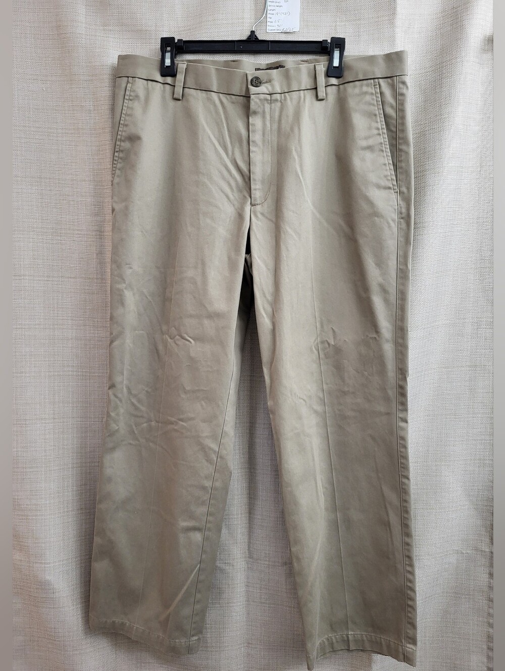 Dockers D2 Men's Straight Fit Tan Brown Khaki Chino Pants Flat Front Size 38/30